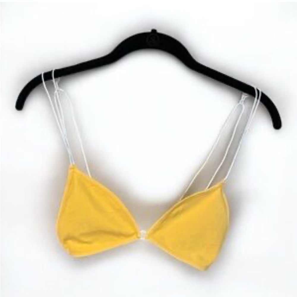 Free People Yellow lounge bralette M/L